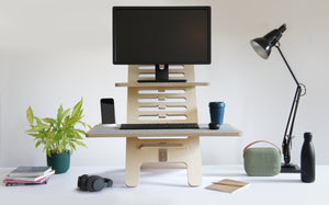 Standing desk in home office